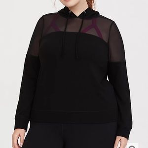 Torrid Mesh Inset Active Hoodie